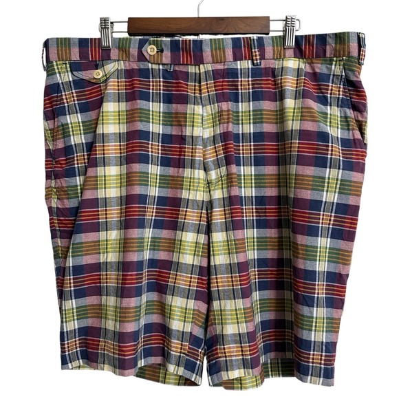 Polo Golf Ralph Lauren shorts‎ men's 40 colorful preppy plaid outdoor work retro - Picture 1 of 10